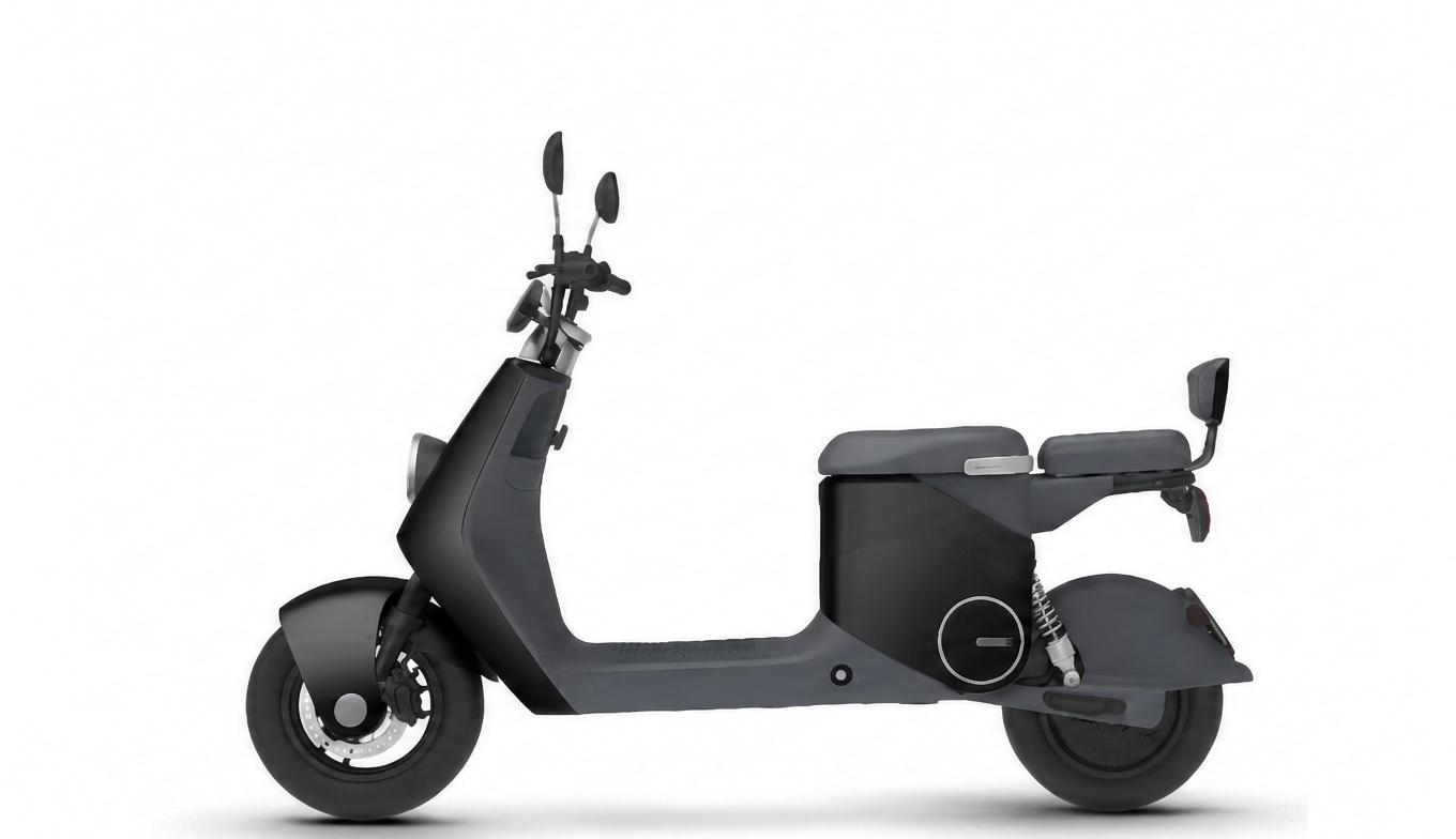 Retro-Modern Sleek Urban Electric Scooter