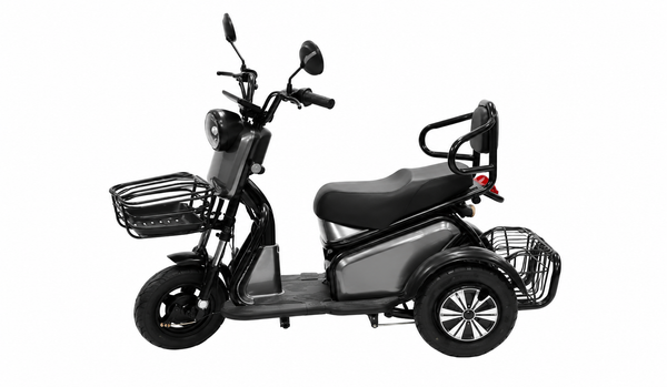 Electric Cargo Trike with Dual Basket