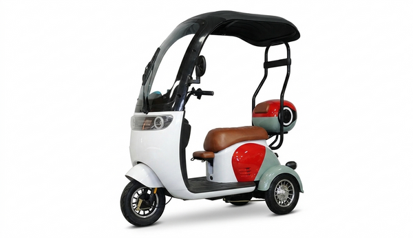 Canopy Electric Trike with Rear Storage